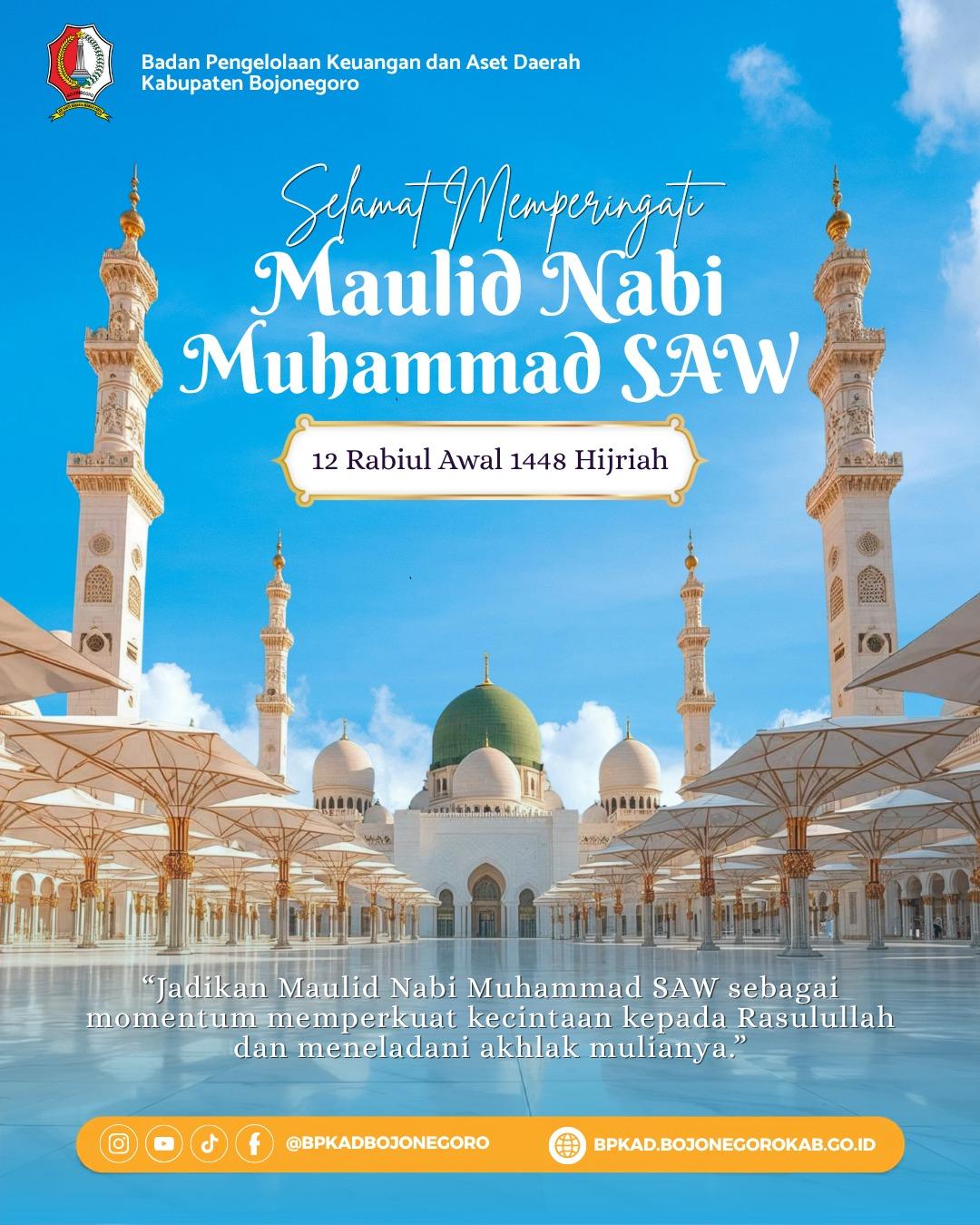 Selamat Memperingati Maulid Nabi Muhammad SAW